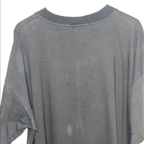 Black Graphic T-Shirt with Bold Print - Picture 8 of 9